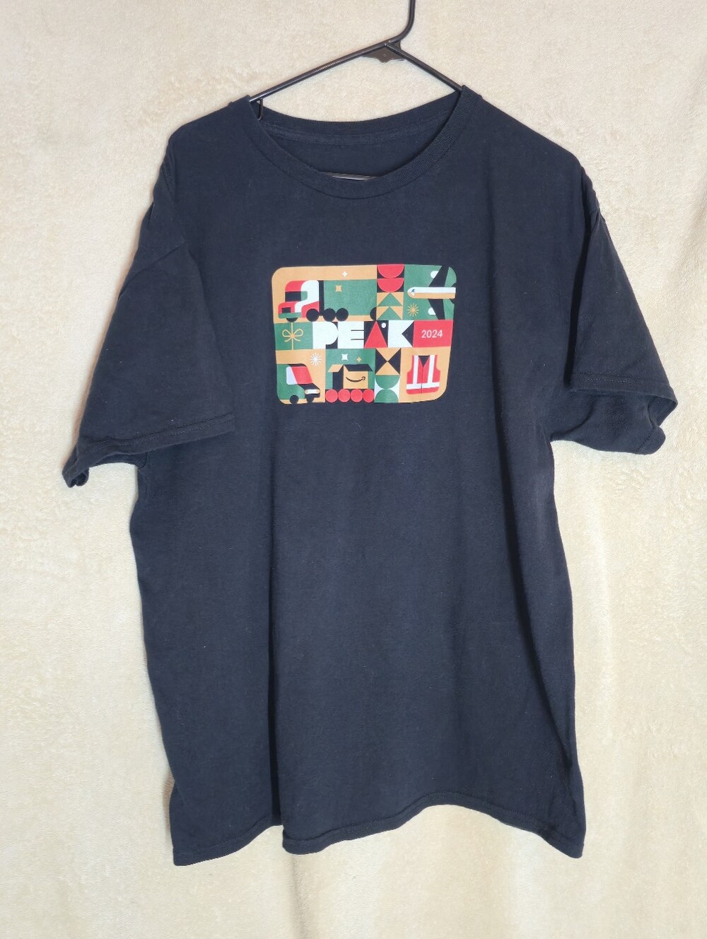 Amazon Prime Day T-Shirt 2024 Short Sleeve Black Graphic Logo